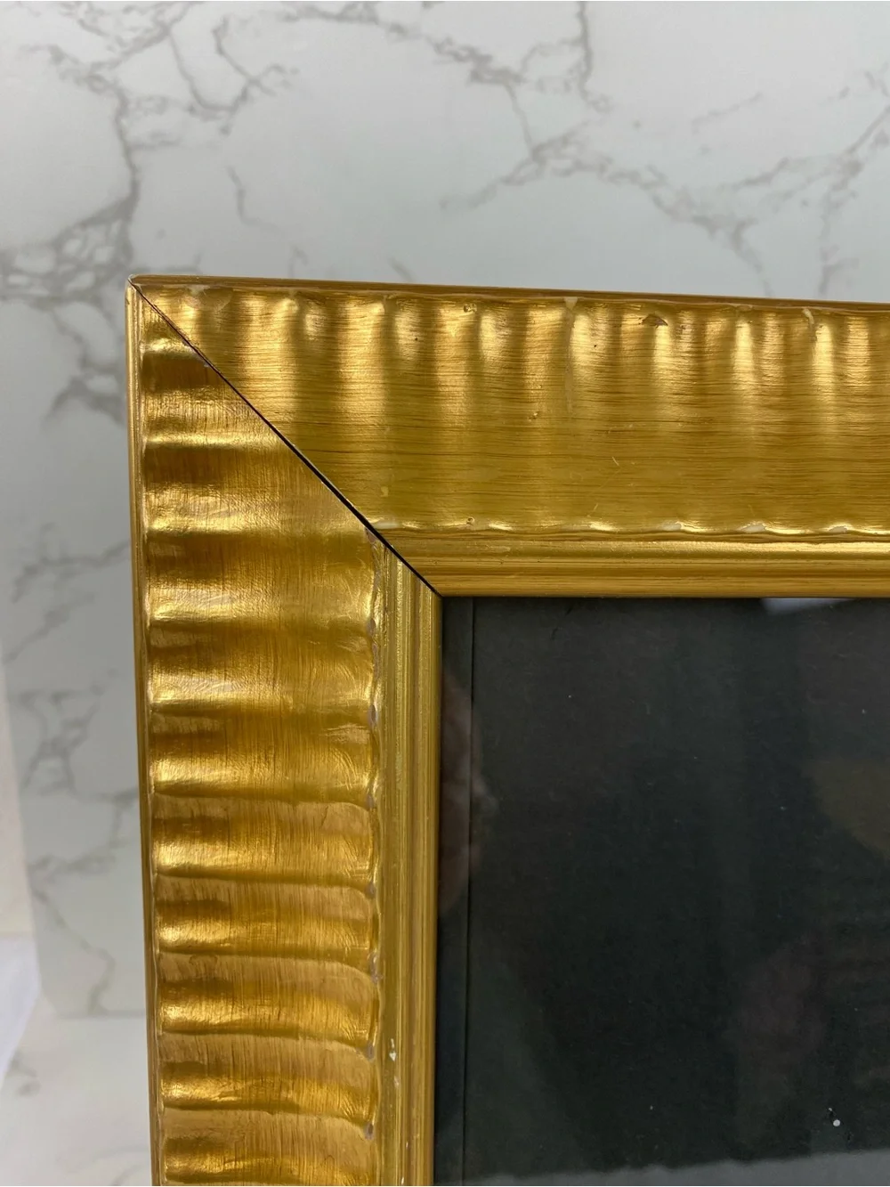 Vintage Gold Wood Textured Photo Frame - Hollywood Regency 8x10